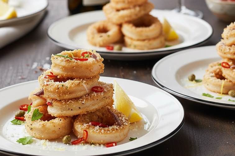 Calamari alla Palermitana – Sizilianische Tintenfische nach traditioneller ArtCalamari alla Marinara 4 Calamari alla Palermitana mit Chili und Sardellen