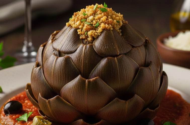 Carciofi Ripieni alla Siciliana – Gefüllte Artischocken auf sizilianische Art 3 Carciofi Ripieni alla Siciliana bodenständige Küche