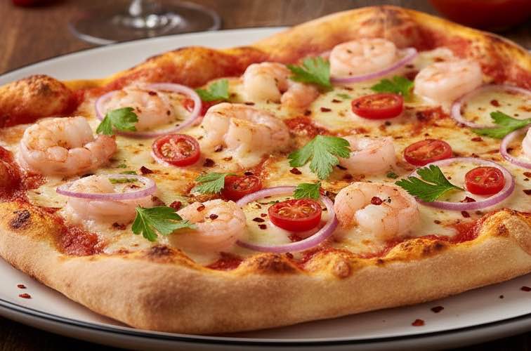 Gamberetti Pizza – Das italienische Rezept mit Tradition und maritimem Aroma 2 Gamberetti Pizza ein leckeres Meeresküsten Gericht