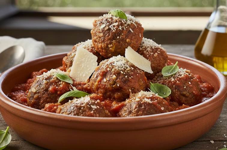 Lenticchie Polpette – Herzhaft vegetarische Bällchen aus Linsen 3 Lenticchie Polpette besonders angerichtet