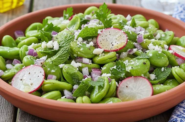 Rezept dicke Bohnen mediterran – Insalata di Fave: Frisch und aromatisch 10 Rezept dicke Bohnen mediterran ein traditionelles Gericht