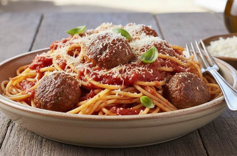 Spaghetti con Polpette – Das Originalrezept für saftige Fleischbällchen mit Pasta 6 Spaghetti con Polpette ein italienisch-amerikanischer Klassiker