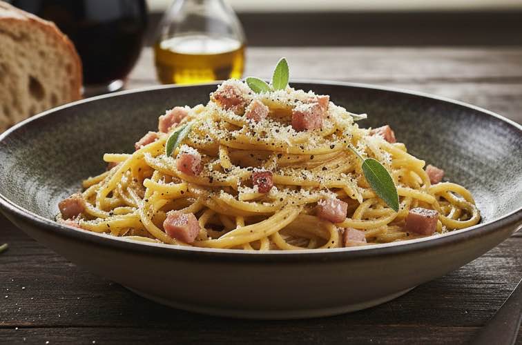 Spaghetti alla Bastarda – ein raues Pastagericht mit ehrlicher Seele 3 Spaghetti alla Bastarda besonders angerichtet