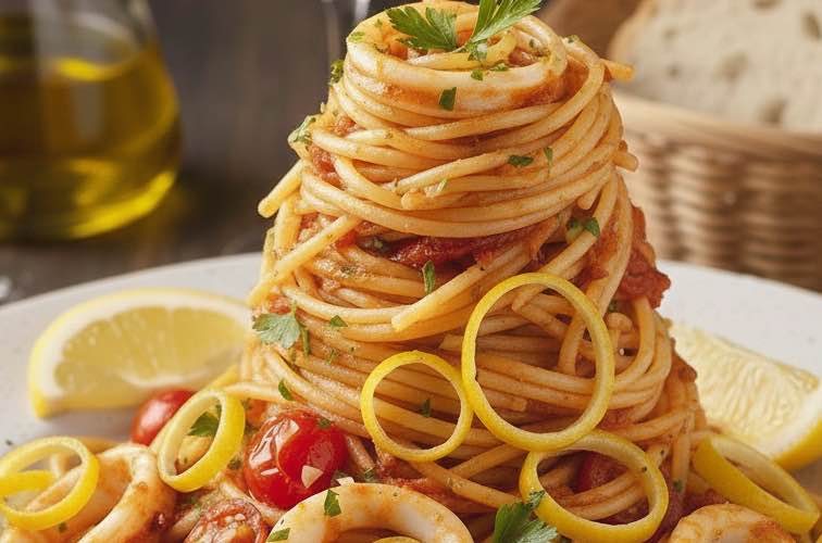 Spaghetti alla Brigadiera – Ein kulinarisches Erlebnis aus Italien 4 Spaghetti alla Brigadiera besonders angerichtet