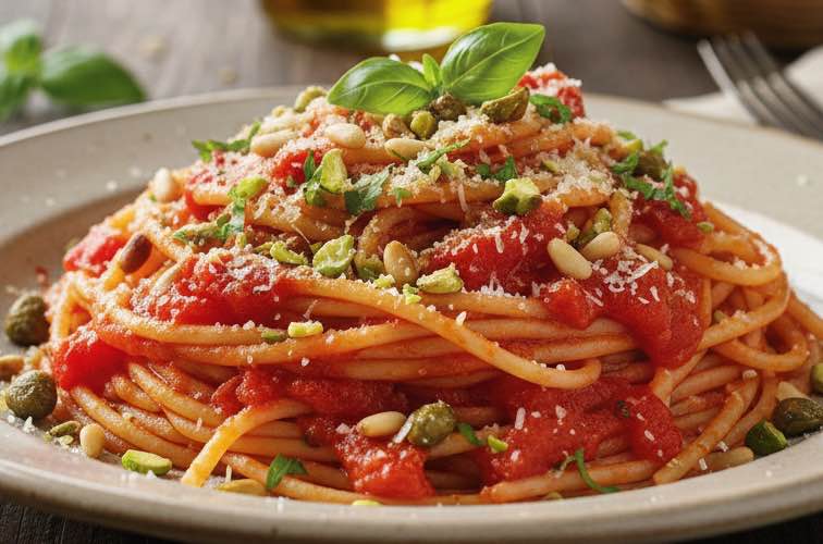 Spaghetti alla Brontese – Authentischer Geschmack Siziliens 7 Spaghetti alla Brontese Gericht aus Bronte