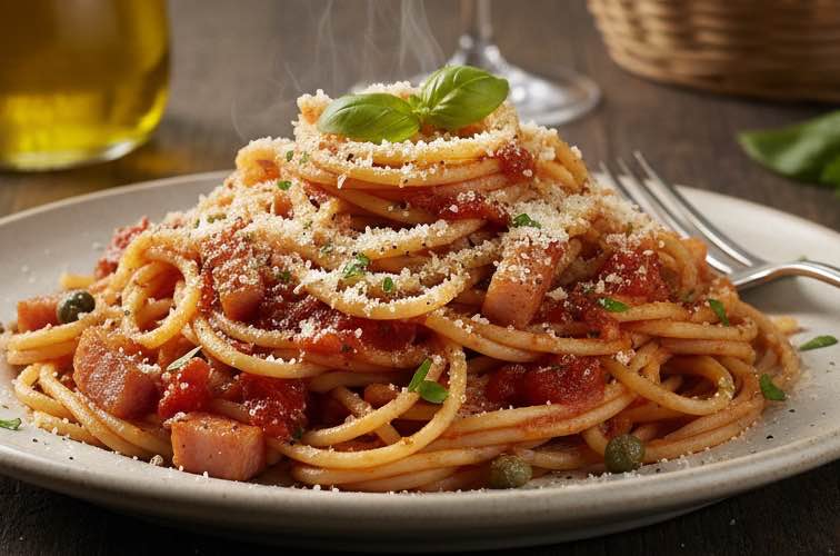 Spaghetti alla Castellana – Rustikale Pasta mit toskanischem Flair 9 Spaghetti alla Castellana Gericht aus der Toskana