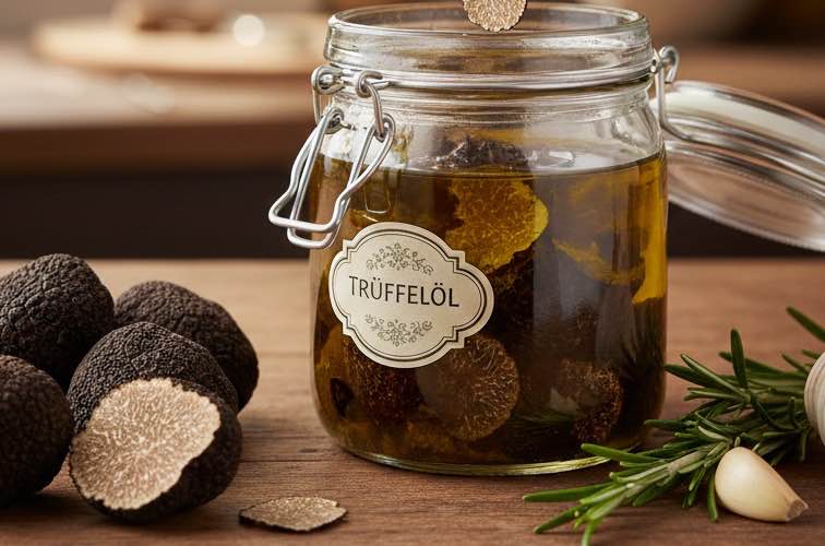 Trüffel im Glas Zubereitung – Traditionelle Methode aus Italien 4 Trüffel im Glas Zubereitung mit Öl