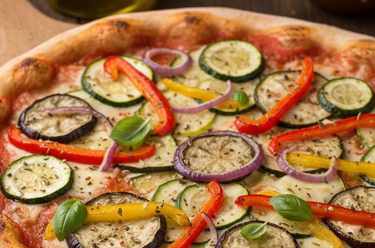 Ortolana Pizza – Mediterrane Gemüsepizza wie in Italien 2 Ortolana Pizza eine mediterrane Gemüsepizza