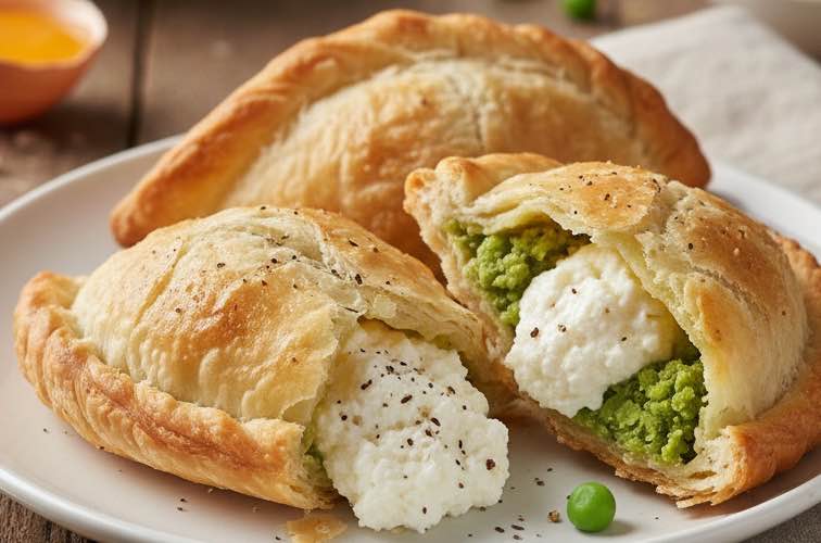 Pastizzi – Das Originalrezept der maltesischen Teigtaschen 2 Pastizzi kleine Teigtaschen mit besonderer Füllung