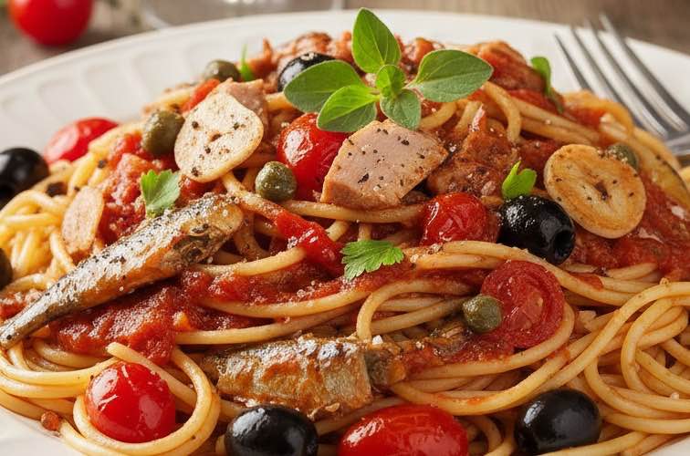 Spaghetti alla Pantesca – Ein Klassiker der sizilianischen Küste 2 Spaghetti alla Pantesca ein Gericht von einer kleinen Insel