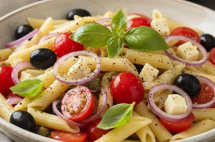 Toskanischer Nudelsalat – Insalata di Pasta alla Toscana 2 Toskanischer Nudelsalat ein leichtes Gericht für den Sommer